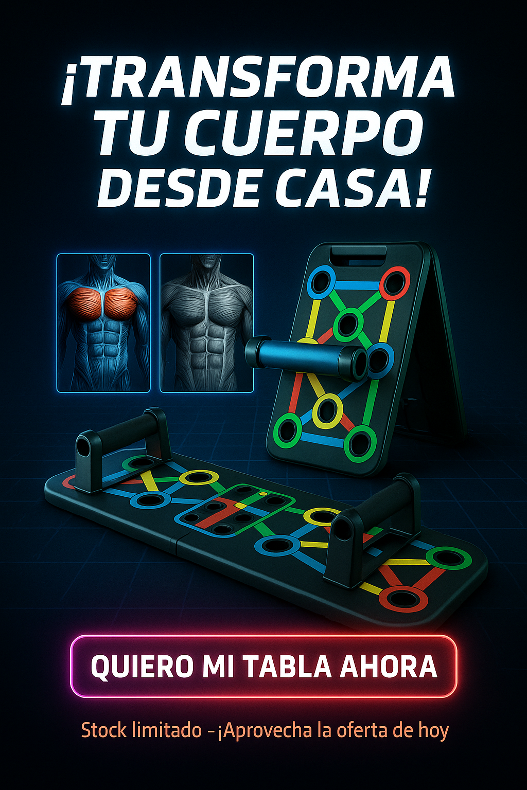 TABLA DE FLEXIONES PARA TRABAJAR {PECHO,ESPALDA,TRICEPS Y HOMBROS💪💪